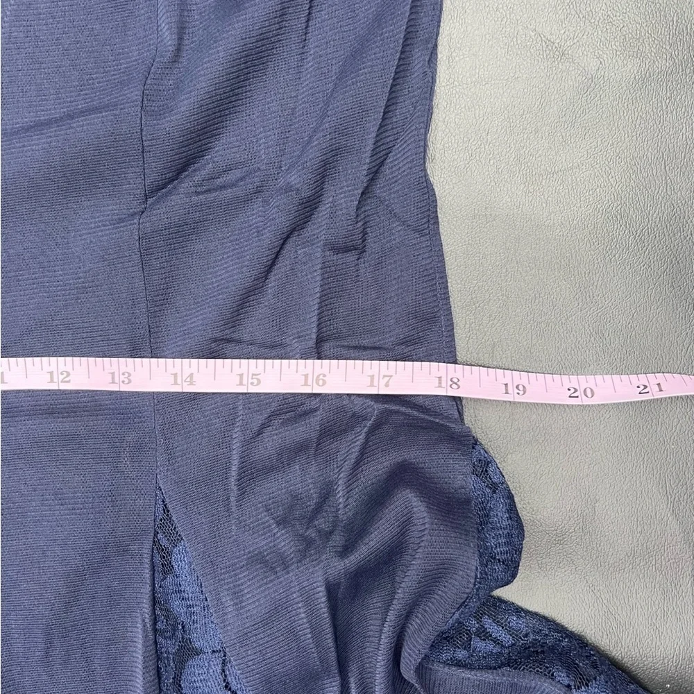 NWT We are HAH Mama C Dress Night Navy Lace Sheer Panel Maxi Dress - Picture 12 of 14